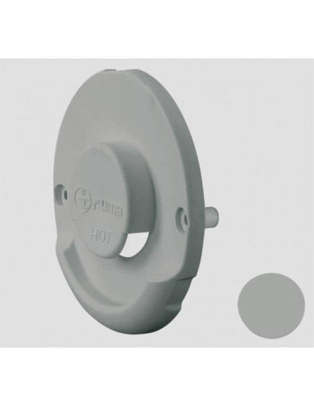 Tampa Cinza claro para chamine lateral ZR80 Truma