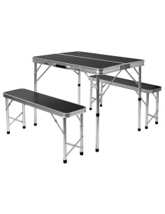 Mesa campismo com 2 bancos para 2-4 pessoas 90x67