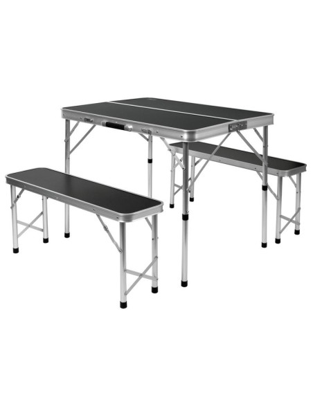 Mesa campismo com 2 bancos para 2-4 pessoas 90x67