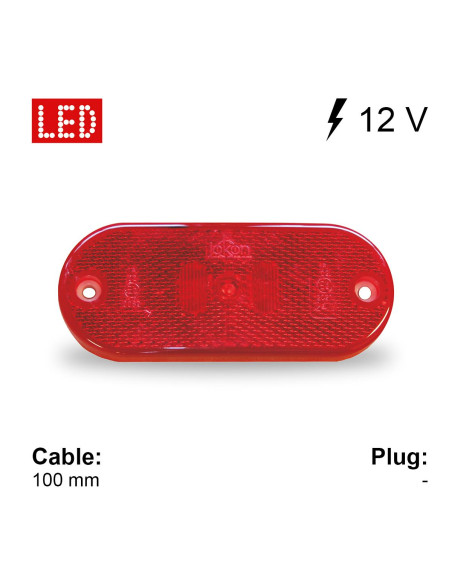 Farolim Minimo Traseiro Led Vermelho