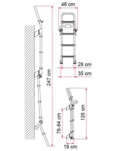Escada Exterior Fiamma Deluxe 8