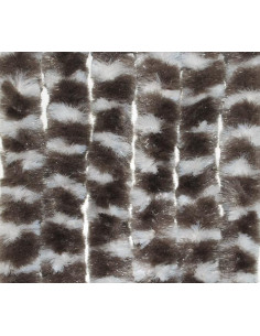 Cortina em Pelo 56x205 castanha/branca