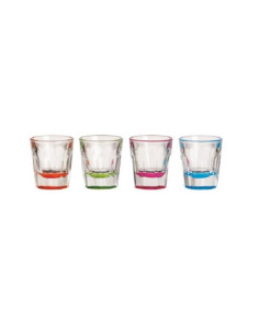 Conjunto 4 copos (Shot) Digestivo Coloridos