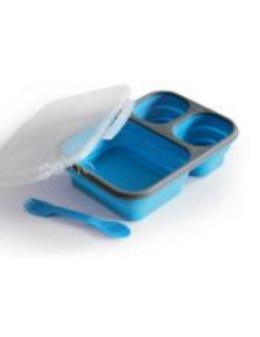 Caixa de silicone c/3 compartimentos c/tampa