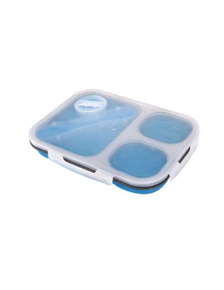 Caixa de silicone c/3 compartimentos c/tampa