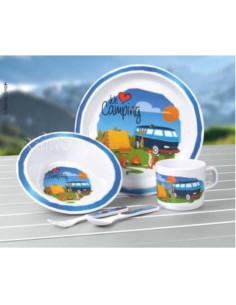 Conj. louça jantar 5 peças Kinder Melamina