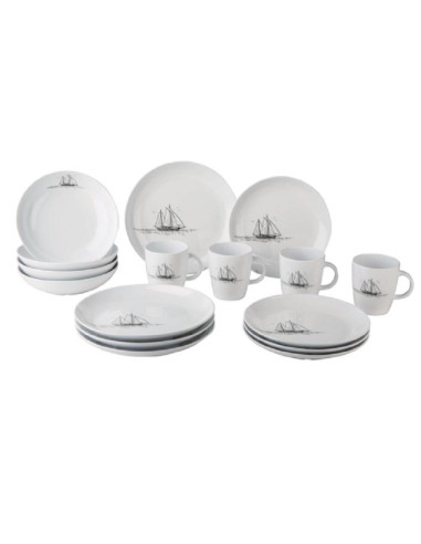 Conjunto louça 16 peças Latte