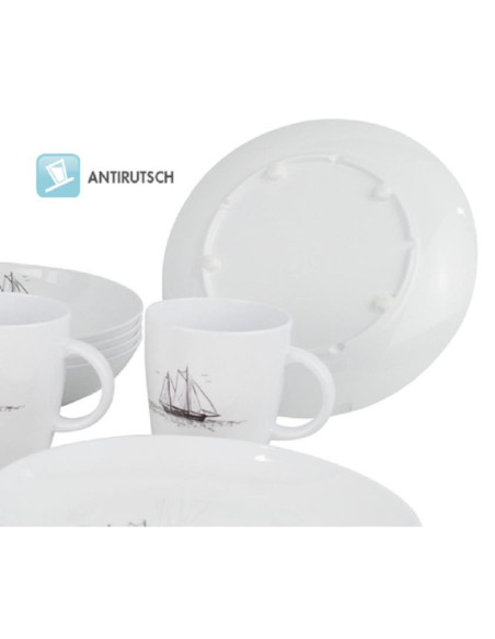 Conjunto louça 16 peças Latte