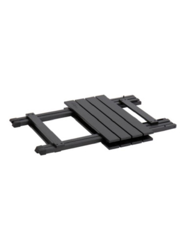 Mesa dobrável de alumínio preto simples