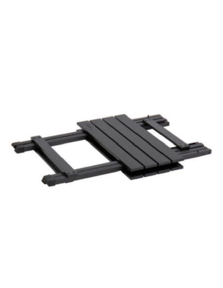 Mesa dobrável de alumínio preto simples