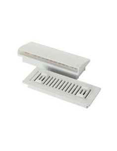 Grelha rectangular branca dupla ventilação