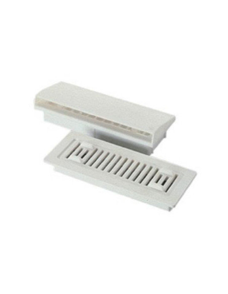 Grelha rectangular branca dupla ventilação