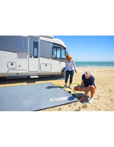 Tapete cinza Fiamma 490X250 Patio-Mat