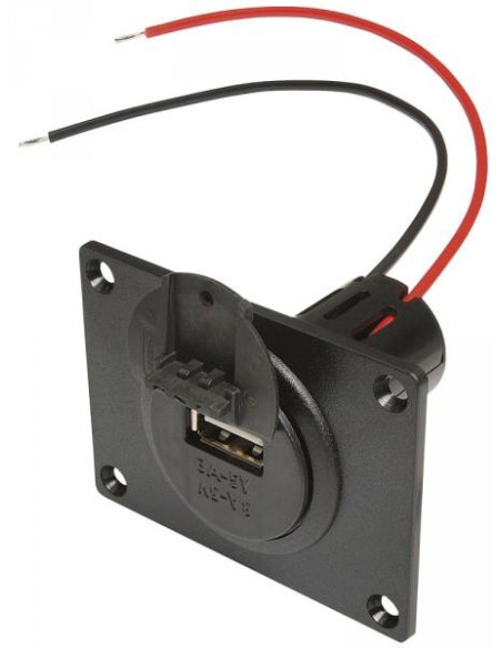 Tomada USB 12-24v c/tampa 3A