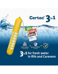 Purificador tanque água limpa Certec 100L 2