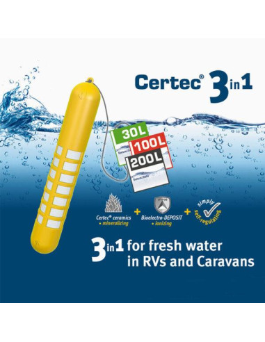 Purificador tanque água limpa Certec 100L