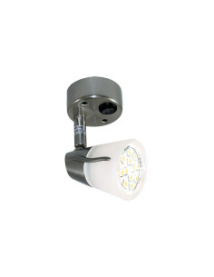 Aplique Meteor metal matt c/switch 130x60x80mm Led