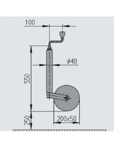 Roda Jockey 48mm Roda 200x50 2