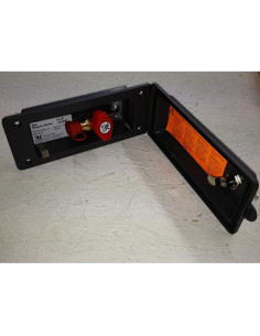 Saida gás exterior cinza com chave