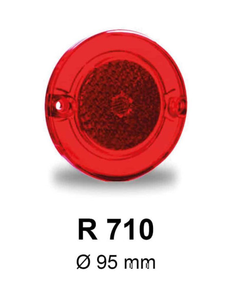 Refletor Vermelho Redondo R 710