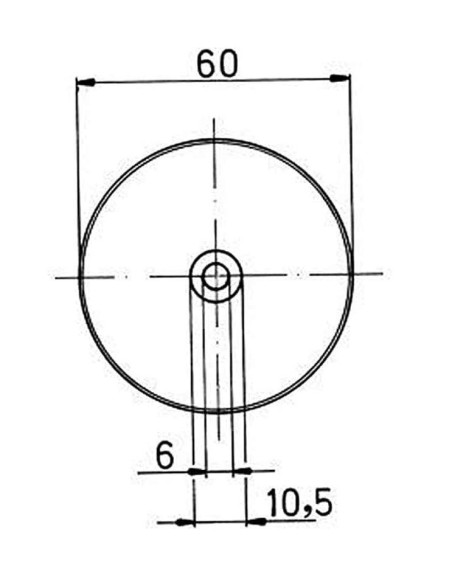 Refletor Vermelho Redondo 60cm