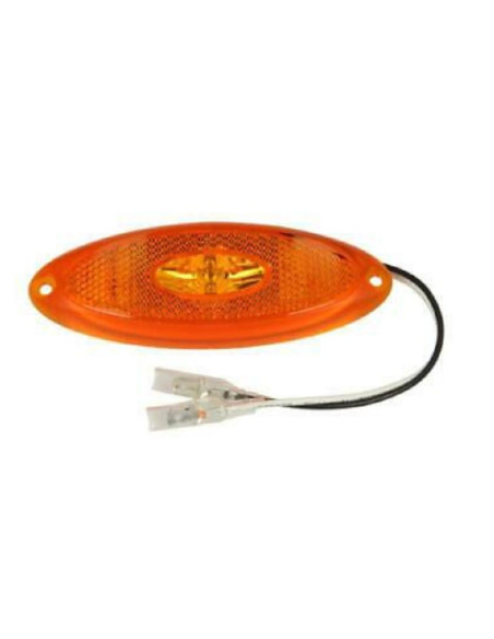 Farolim Lateral Minimo Led Base Laranja
