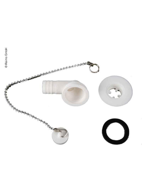 Válvula curva c/tampa saida 25mm