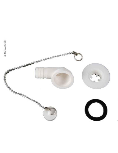 Válvula curva c/tampa saida 25mm