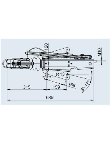 Engate de Inercia AK161 de 950 até 1600KG Al-ko
