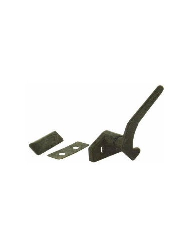 Fecho para janela Polyplastic preto (furação)