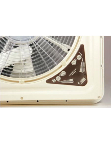 Claraboia 400x400 Turbo Vent Premium c/termostato opaca Fiamma