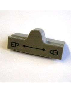 Fecho deslizante cinza p/porta de frigorifico Dometic