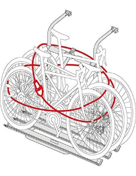 Cadeado com Cabo Aço 2,5Mts Fiamma