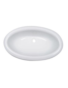 Lavatório Oval branco 450 x275 mm