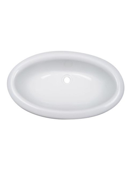 Lavatório Oval branco 450 x275 mm