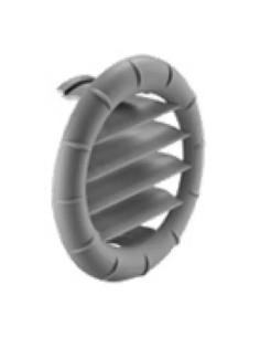 Terminal Saida lamelar cinza para aquecimento Truma 2