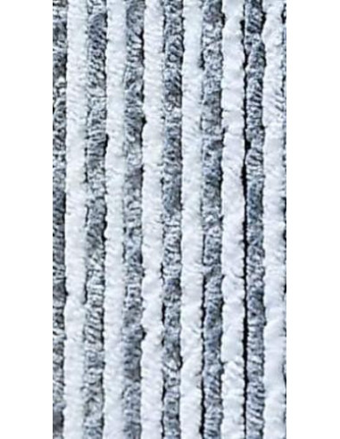 Cortina em Pelo 56x205 Cinza/Branca