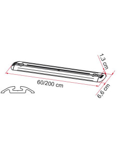 Barra Fixação Garagem Premium 200 Fiamma 2