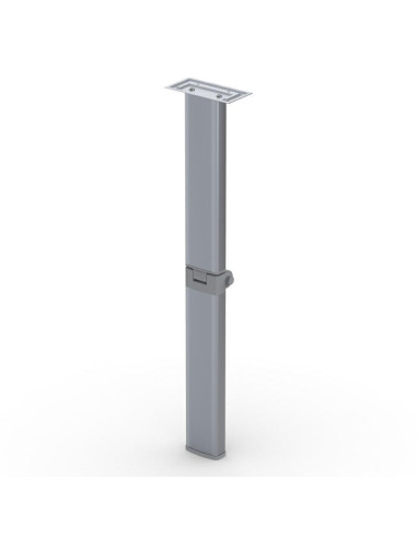 Pé de mesa em aluminio cinza dobravel 70X33mm 72cm LCI