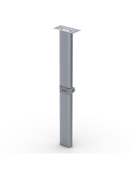 Pé de mesa em aluminio cinza dobravel 70X33mm 72cm LCI