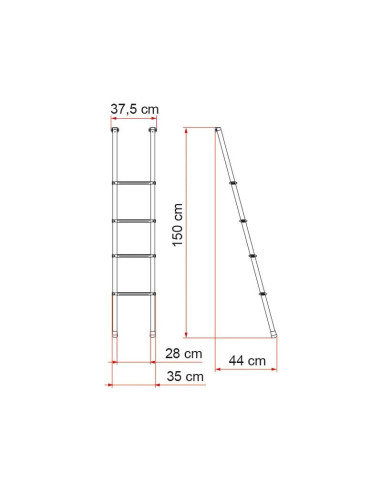 Escada interior Fiamma Deluxe 4B