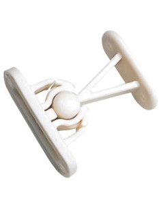 Batente de porta beje redondo 2