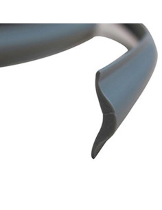 Perfil Borracha Tapa Parafusos Cinza 12.5x3.7 /Mt