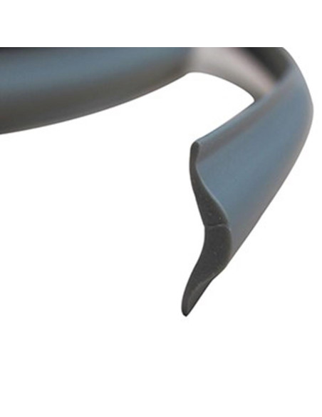 Perfil Borracha Tapa Parafusos Cinza 12.5x3.7 /Mt