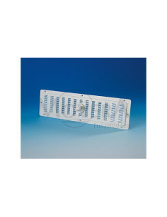 Grelha rectangular branca ventilação 325x105