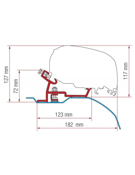 Kit Fixação Toldo VW T4