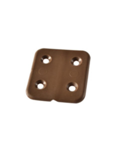 Dobradiça plástico castanha 40 x 40 mm 2