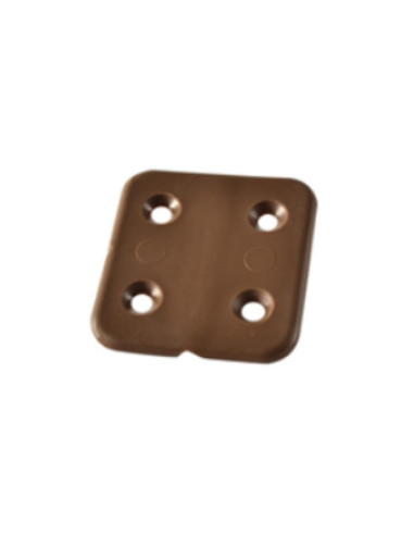 Dobradiça plástico castanha 40 x 40 mm
