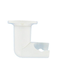 Fixador de manipulo chuveiro Curvo branco p/ parede 2