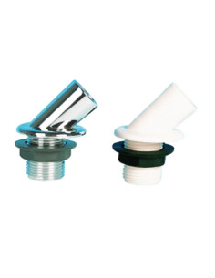 Fixador de encastrar 45 branco p/ manipulo de chuveiro 2